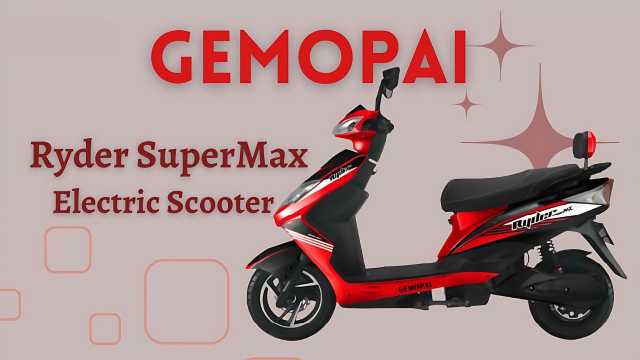 Gemopai Ryder Supermax electric scooter with 100 km range